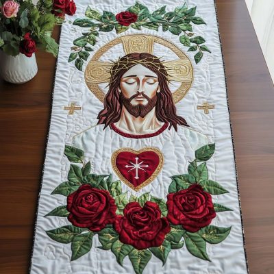 Jesus Is Love Quilted Table Runner