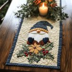 Jolly Gnome Path Quilted Table Runner