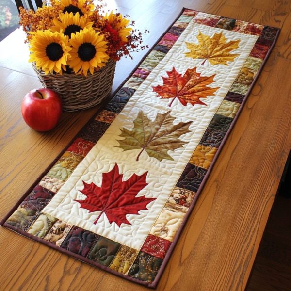 Leaves Fall Quilted Table Runner