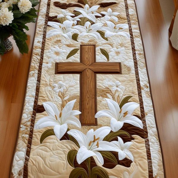 Cross Quitled Table Runner