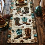 Lonestar Boot Quilted Table Runner