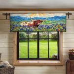 Longhorn Majesty Quilted Valance