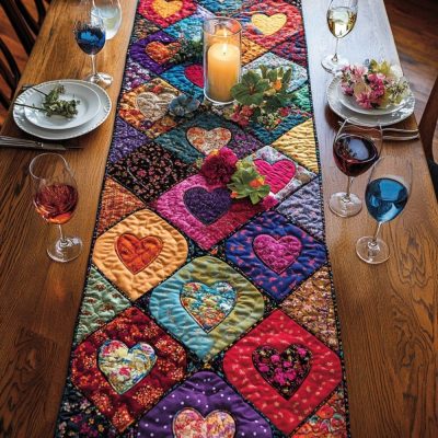 Love Layers Quilted Table Runner