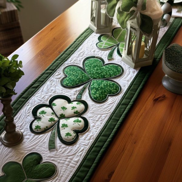 Lucky Charm Lane Quilted Table Runner
