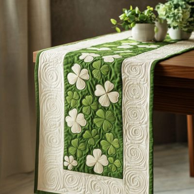 Lucky Charm Quilted Table Runner