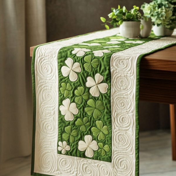 Lucky Charm Quilted Table Runner