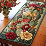 Lush Succulents Quilted Table Runner