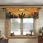 Cactus Sunrise Quilted Valance