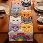 Magic Whisker Bloom Quilted Table Runner