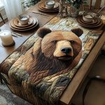 Bear Quilted Table Runner