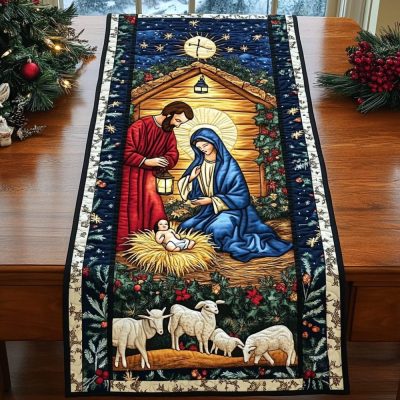 Manger Of Hope Quilted Table Runner
