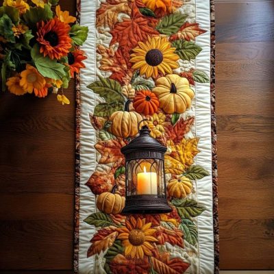 Maple Glow Quilted Table Runner