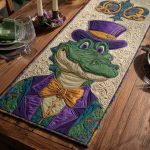 Mardi Gator Quilted Table Runner