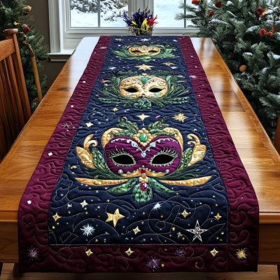 Mardi Gras Jubilee Quilted Table Runner