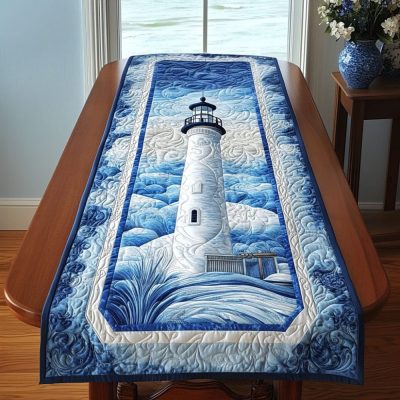 Maritime Horizon Quilted Table Runner