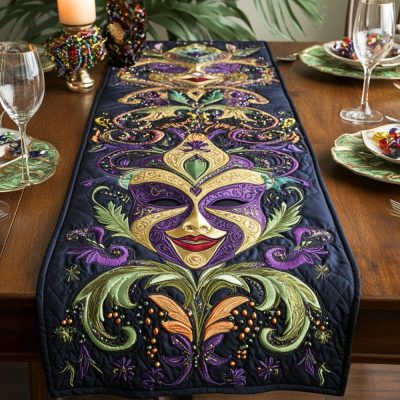 Masked Majesty Quilted Table Runner