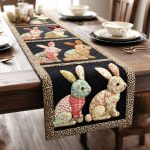 Meadow Rabbit Quilted Table Runner