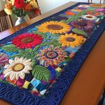 Sunflower Quilted Table Runner