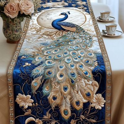 Midnight Glory Quilted Table Runner