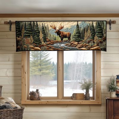 Moose Valley Quilted Valance