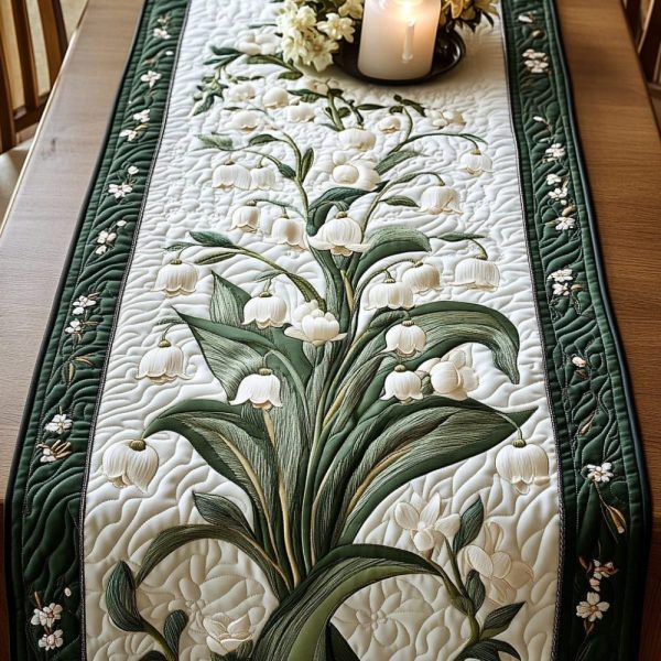Morning Lily Quilted Table Runner