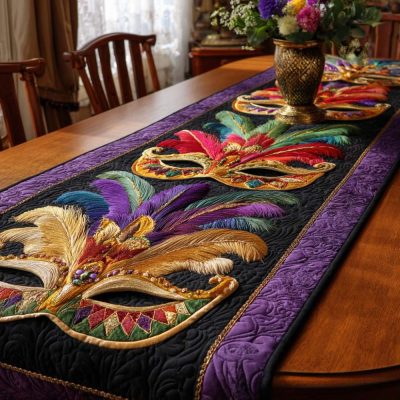 Mystic Masque Quilted Table Runner