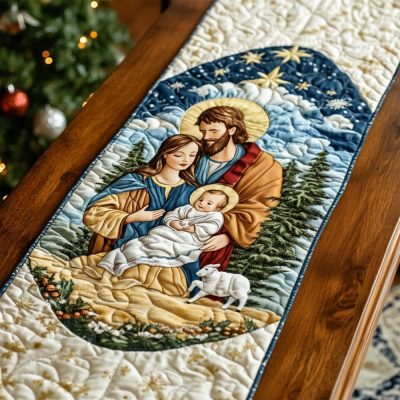 Nativity Serenity Quilted Table Runner