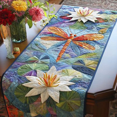 Nature Dance Quilted Table Runner
