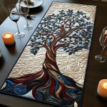 Nature Embrace Quilted Table Runner