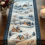 Nightfall Pines Quilted Table Runner