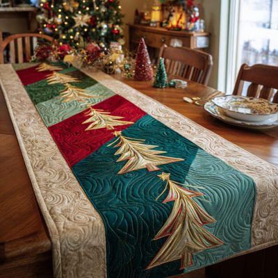 Noel Glow Quilted Table Runner
