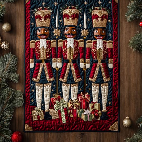 Nutcracker Splendor Quilted Table Runner