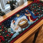 O Holy Night Reflections Quilted Table Runner
