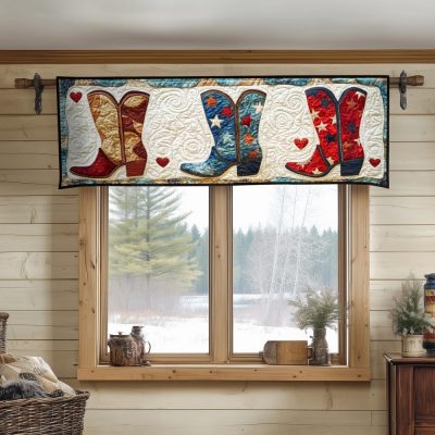 Old Glory Boots Quilted Valance