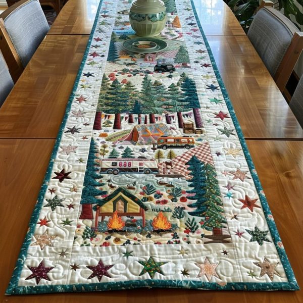 Outdoor Oasis Quilted Table Runner