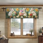 Pastel Bunny Delight Quilted Valance