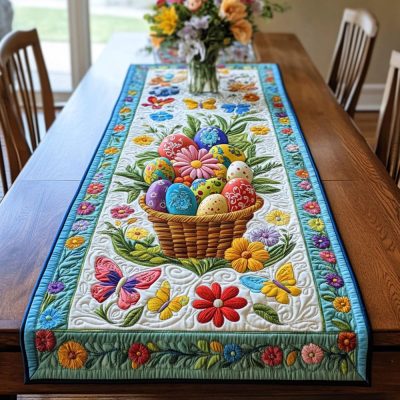 Pastel Wonderland Quilted Table Runner