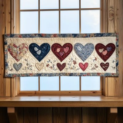 Patchwork Of Love Quilted Valance