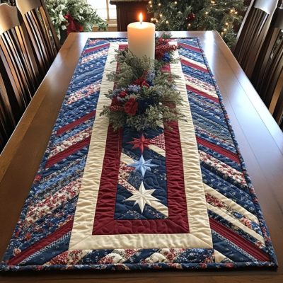 Patriot Path Quilted Table Runner