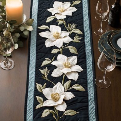 Petal Path Quilted Table Runner