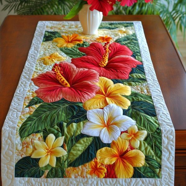 Petal Path Quilted Table Runner