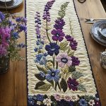 Petal Swirl Quilted Table Runner