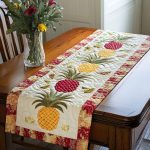 Pineapple Harmony Quilted Table Runner