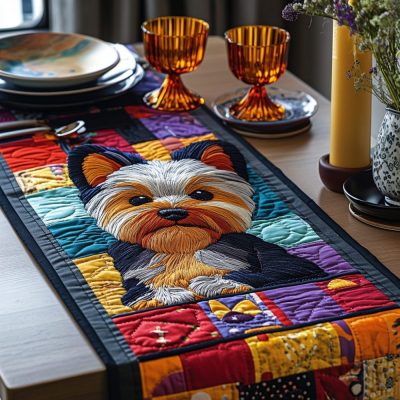 Playful Pup Quilted Table Runner