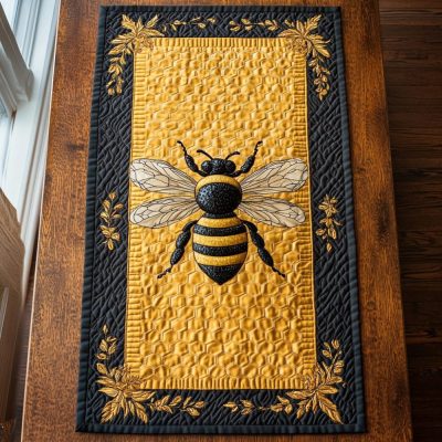 Pollinator Paradise Quilted Table Runner