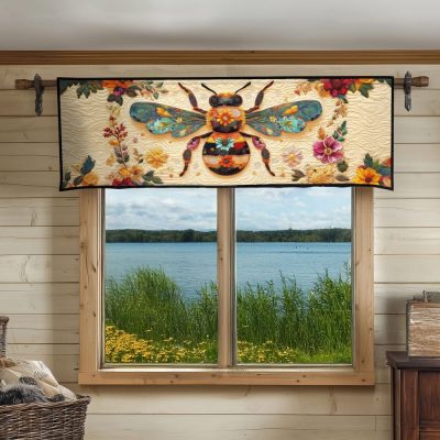 Pollinator Paradise Quilted Valance