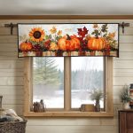 Pumpkin Parade Quilted Valance
