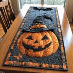 Pumpkin Delight Quilted Table Runner
