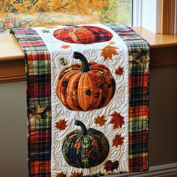 Pumpkin Patch Dreams Quilted Table Runner