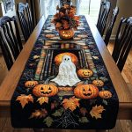 Pumpkin Spirits Quilted Table Runner